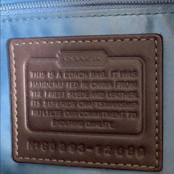 Brown suede coach purse - Picture 6 of 6